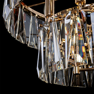 Подвесная люстра Maytoni Puntes MOD043PL-12G, диаметр 68 см, золото