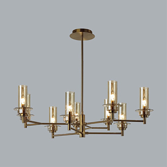 Люстра потолочная 31*47*20 см, 9*E14 Lumion Madonna 6554/9C бронзовый