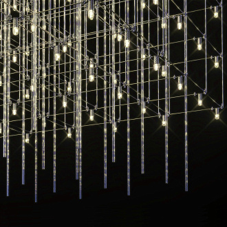 Подвесной светильник 120*85*85 см, 216*LED*0,7W 3000K LOFT IT Maze 10348/1200 хром