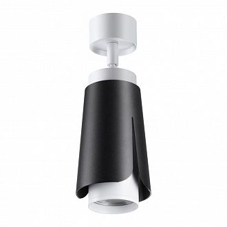 Светильник 8 см, Novotech Tulip 370828, черный-белый