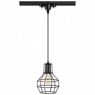 Трековый светильник Novotech Zelle 370423, черный, 19.5x15.3x15.3см, Е27, 50W