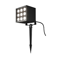 Ландшафтный светильник 12,5*11 см, LED 18W, 3000К, Черный Maytoni Ares O309FL-L18B3K