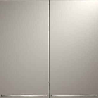 Проходной переключатель встраиваемый Voltum S70 двухклавишный с подсветкой 10А, кашемир пластик Soft touch VLS020403