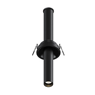 Встраиваемый светильник 3*3*31,6 см, LED, 7W, 3000К, Maytoni Technical Focus T C140RS-L300-7W3K-B черный, вр 7,5 см