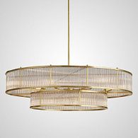 Люстра на штанге RH Marais Round Chandelier D120 120*120*30 см, 19*E14*40W, ImperiumLoft 40.2668, Латунь