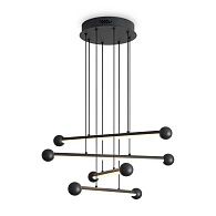 Подвесной светильник *53*20-120 см, *LED*70W, 3000-7000K, Freya Рапида/Rapida FR6215PL-L70B, Черный