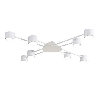 Люстра 105*105*8-8 см, 8*GX53 LED*7W, Lumion Benua LUM8305/8C, белый