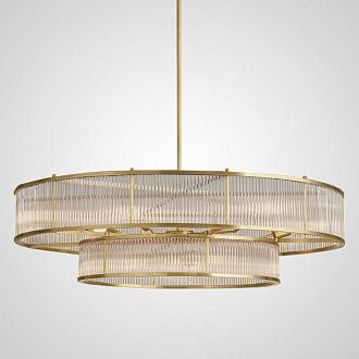 Люстра на штанге RH Marais Round Chandelier D120 120*120*30 см, 19*E14*40W, ImperiumLoft 40.2668, Латунь