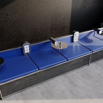 Рамка стеклянная Voltum S70 на 3 поста, белый,матовый,стекло Стекло/пластик матовая VLS110302