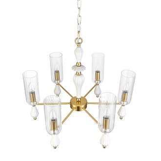 Подвесная люстра 60 см, Lumion Neoclassi Galana 8428/6, латунь