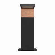 Уличный светильник 10*12 см, 1*LED*5W, 3000К Loft It 100001/400 Oak, Черный, золото