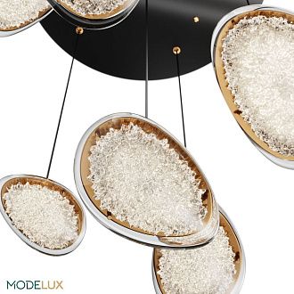 Подвесной светильник 51*51*280 см, LED 45W, 3000 / 6000K, Черный, Золото MODESTYLE MS.2326.7
