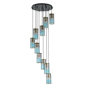 Люстра 50*50*273-273 см, 10*E14*40W, Lumion Murano 8401/10, черный