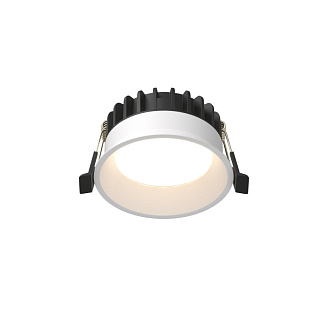 Встраиваемый светильник Downlight 9*4,6 см, 8W, 3000-4000-6000K 120° Maytoni Technical Okno DL055-8W3-4-6K-W белый, вр 8 см