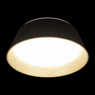 Потолочный светильник 46*16 см, 1*LED*24W 4000K черный, дерево LOFT IT Evans 10224 Black