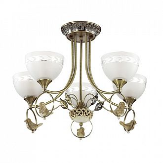 Потолочная люстра Lumion Horas 3403/5C, бронза, диаметр 59 см