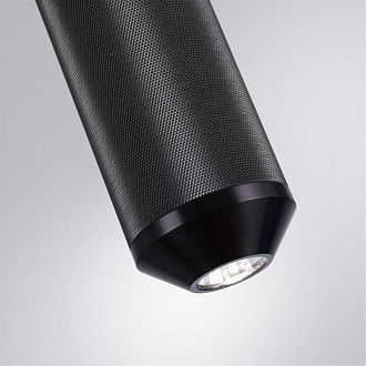 Светильник подвесной 8*18 см, 1 LED*7W, 4000 К, Arte Lamp Omicron A1134SP-7BK, Черный