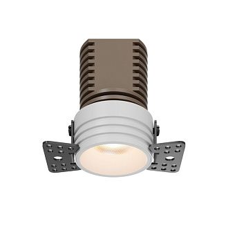 Встраиваемый светильник 4 см, 7W, 4000K, Maytoni Technical Mini DL059-7W4K-TRS-W, белый