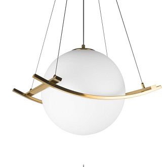Подвесной светильник 43*43*-32,5 см, 1*E27*40W, LOFT IT Swing 10424/300, бронзовый