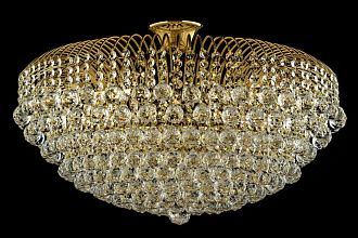 Люстра потолочная *60*33 см, 10*E14*40W, Arti Lampadari Empoli Gold Empoli E 1.2.60.100 G, золотой