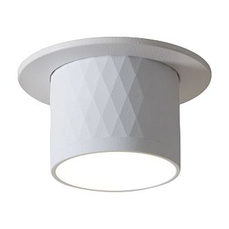 Встраиваемый светильник 7,5*7,5*-6,5 см, 1*GU10*10W Voltega  VGL7234DLB-01W, Белый