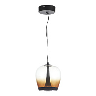 Подвесной светильник 20*200 см, LED, 17W,  3000К, ST-Luce Ripple SL6014.413.01 черный