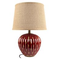 Настольная лампа 51 см, LOFT IT Tulip 10513T Red, красный-бежевый