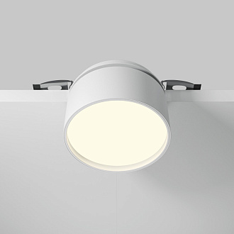 Встраиваемый светильник 8,5*8,5*6,6 см, LED, 12W, 3000К, Maytoni Technical ONDA DL024-12W3K-W белый, вр 8,2 см