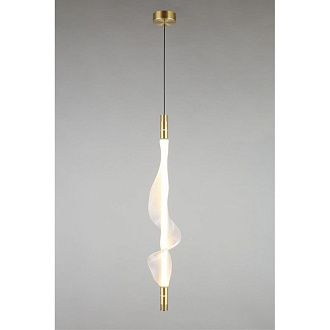 Подвесной светильник 100*20*60-200 см, 1*LED, 12W, 3000K, Aployt Adilin APL.647.03.12, латунный