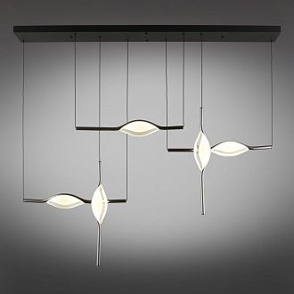 Подвесная люстра 147 см, 45W, 4000K, Aployt Krysia APL.060.03.45, черный