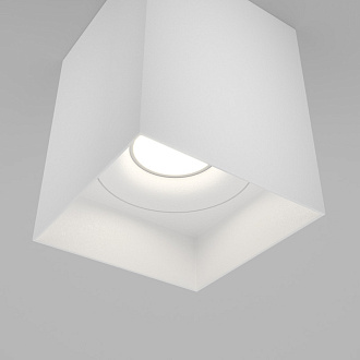 Светильник 9*9 см, GU10 50W, Maytoni Alfa C015CL-01W, белый