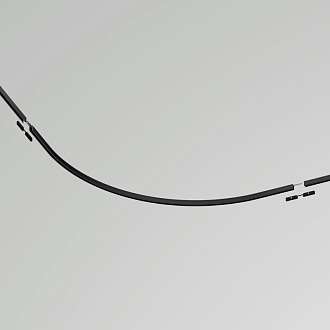 Коннектор радиусный накладной Maytoni Levity TRA184-R900-11B, черный