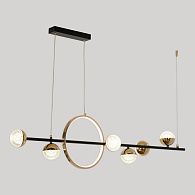 Подвесной светильник 120 см, 48W, 3000K, Lussole Littlerock LSP-7502, золото