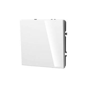 Выключатель встраиваемый Voltum S70 одноклавишный с подсветкой 10А, белый  пластик  VLS010201