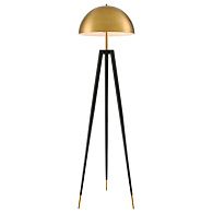 Торшер 165 см, Velante 482-405-02, черный-золото