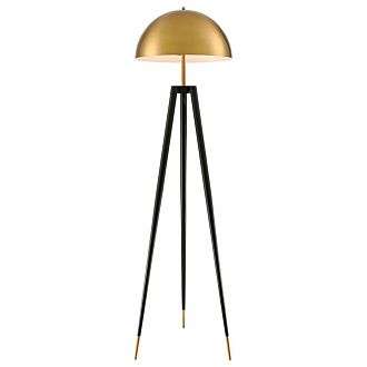 Торшер 165 см, Velante 482-405-02, черный-золото