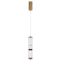 Подвесной светильник 6 см, 12W, 4000K, Odeon Light L-Vision Collier 5455/12L, латунь