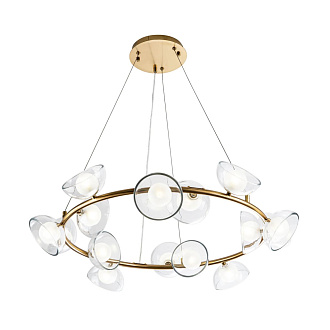 Подвесной светильник 75*50/100 см, 15хG4 MODESTYLE MS.6015.15 BS латунь