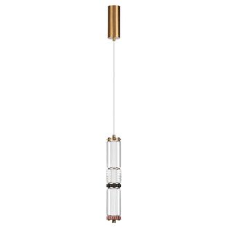 Подвесной светильник 6 см, 12W, 4000K, Odeon Light L-Vision Collier 5455/12L, латунь