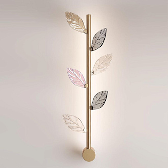 Настенный светильник 68 см, 5W, 3000K, Odeon Light L-vision Listva 5445/5WL, золото