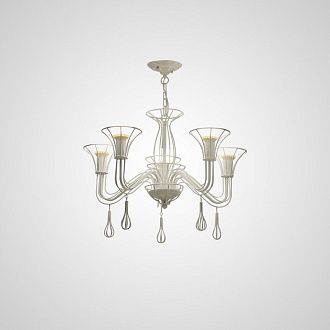 Подвесная люстра CAST 5 White 66*66*38 см, 5*E27*60W, ImperiumLoft CAST01, Белый