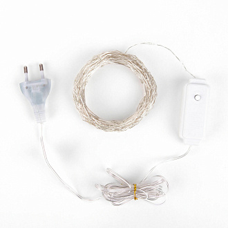 Гирлянда нить роса белый 10М IP20 Elektrostandard 400-009 белый 10 м IP20