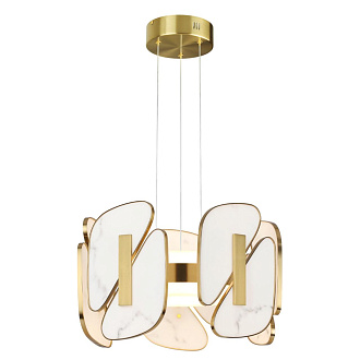 Подвесной светильник 40*28 см, 1 LED*45W, 3000 К, Odeon Light Chiara, античная бронза 6638/45L