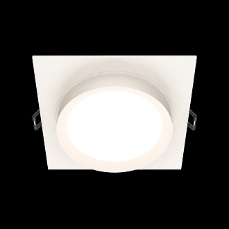 Светильник 11 см, Maytoni Downlight Hoop DL086-GX53-SQ-W, белый, вр 9,5 см