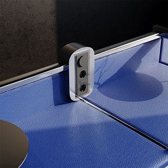 Рамка стеклянная Voltum S70 на 3 поста, графит, стекло Стекло/пластик  VLS110307