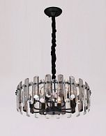 Люстра Ø500 x H800, мм, 8*40W (320W), BK (Черный) Rilon 89001/8 BK