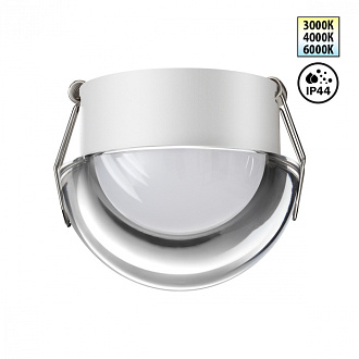 Светильник 8 см, 10W, 3000-6000K, Novotech 359434, белый, вр 7 см