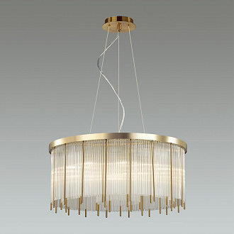 Подвесная люстра Odeon Light York 4788/10, диаметр 70 см, золото