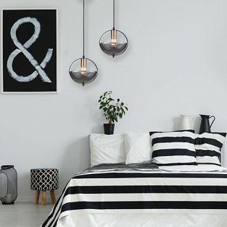 Подвесной светильник  21*142 см, 1*E27 черный, золото Vele Luce Broadway VL5362P11