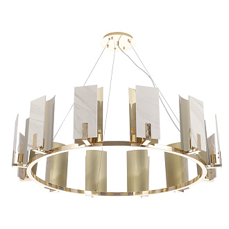 Светильник 118 см, Crystal Lux DELUXE SP12, золото-мрамор